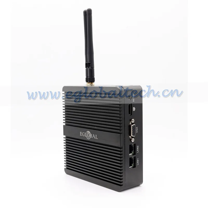 Eglobal Мини ПК четырехъядерный Celeron J1900 2 LAN маршрутизатор брандмауэр
