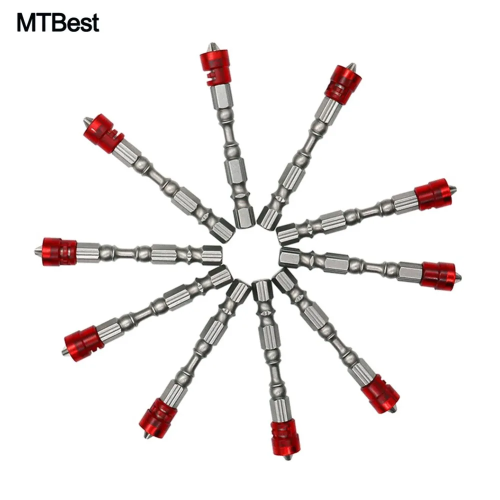 

5Pcs PH2 Magnetic Electric Screwdriver Bits 1/4" Hex Shank Phillips Cross Single Head For Drywall Screws Power Tools 65mm