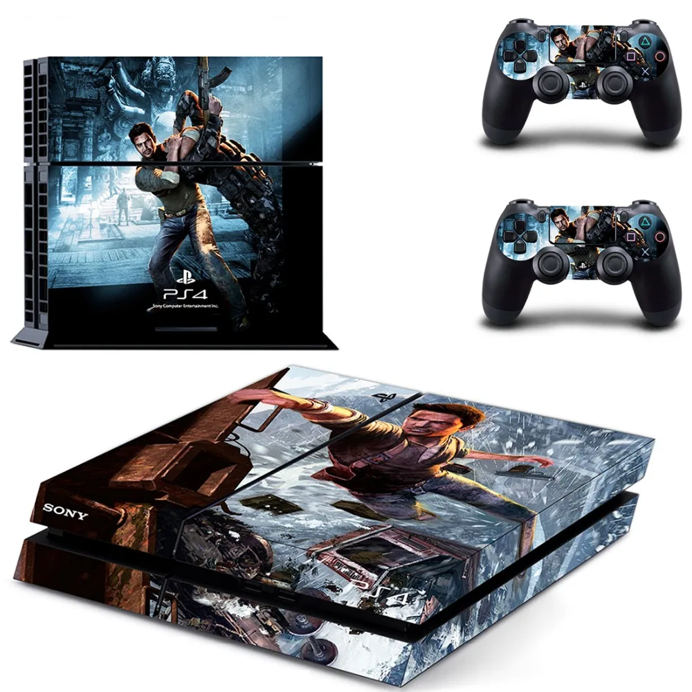 Виниловая наклейка unchared 4 A thorder's End для PS4 Playstation и 2 контроллера PS4|Наклейки| |