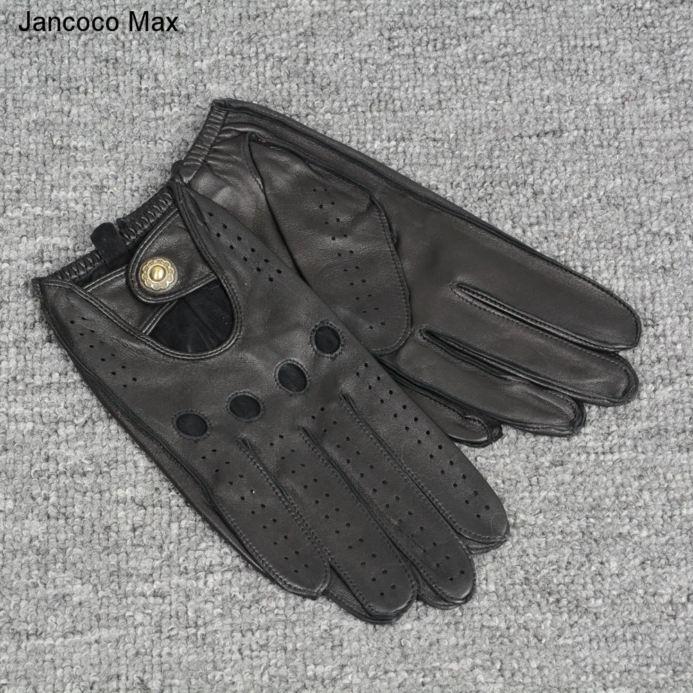 Jancoco Max Новые мужские Роскошные настоящие перчатки из оленьей кожи осень зима модные варежки для вождения перчатки из натуральной кожи Топ S7198
