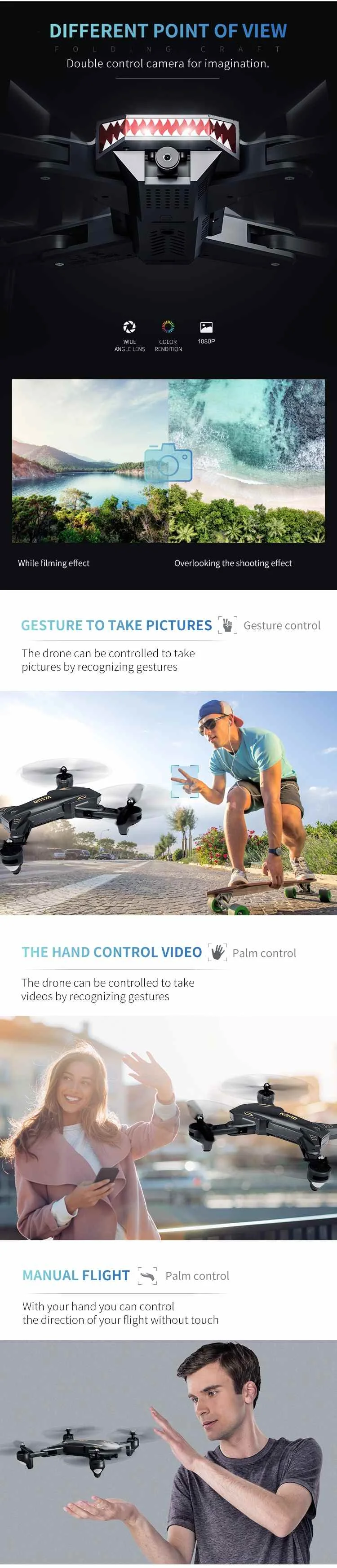 VISUO XS816 4CH WiFi FPV с двойным объективом 720 P/480 P камера Оптическое позиционирование потока Радиоуправляемый Дрон Квадрокоптер RTF