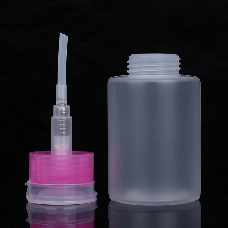 Прозрачный пустой флакон для ногтей 150 мл диспенсер насоса очищающее средство