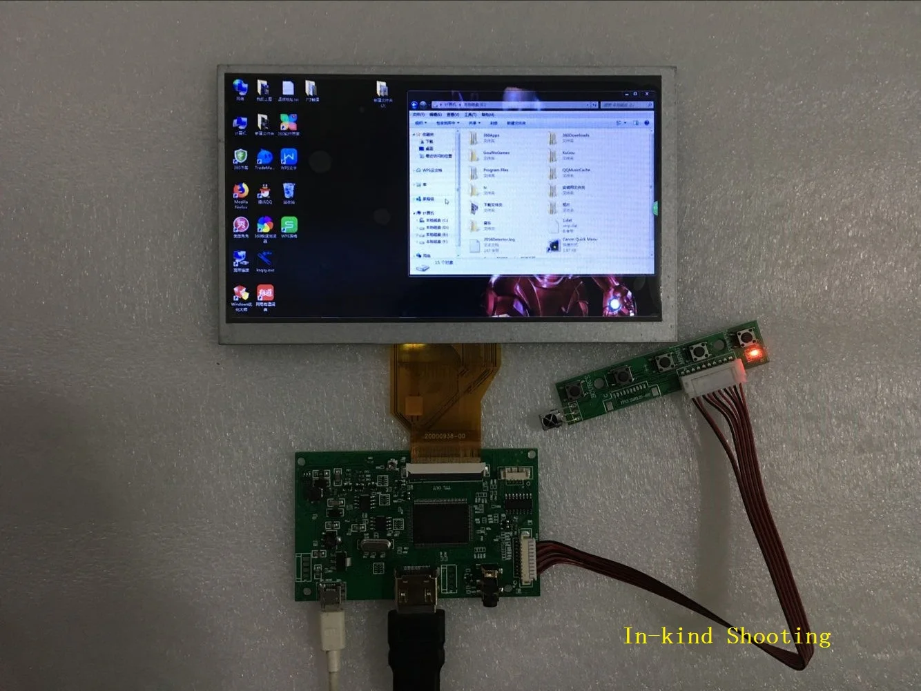 ЖК ttl LVDS плата контроллера HDMI VGA 2AV 50 PIN для AT070TN90 92 94 Поддержка автоматически Raspberry Pi драйвер платы
