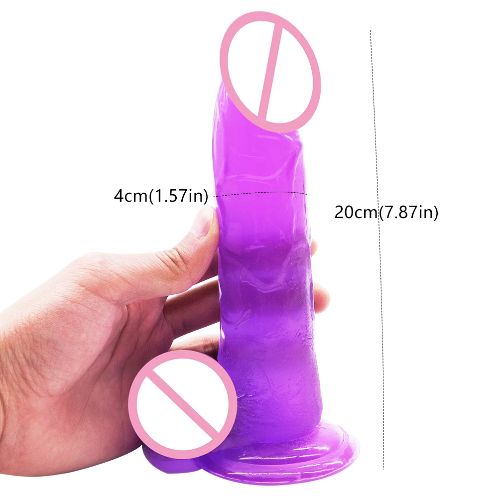 DOMI секс шоп мягкий длинный реалистичный желеобразный фаллоимитатор для женщин
