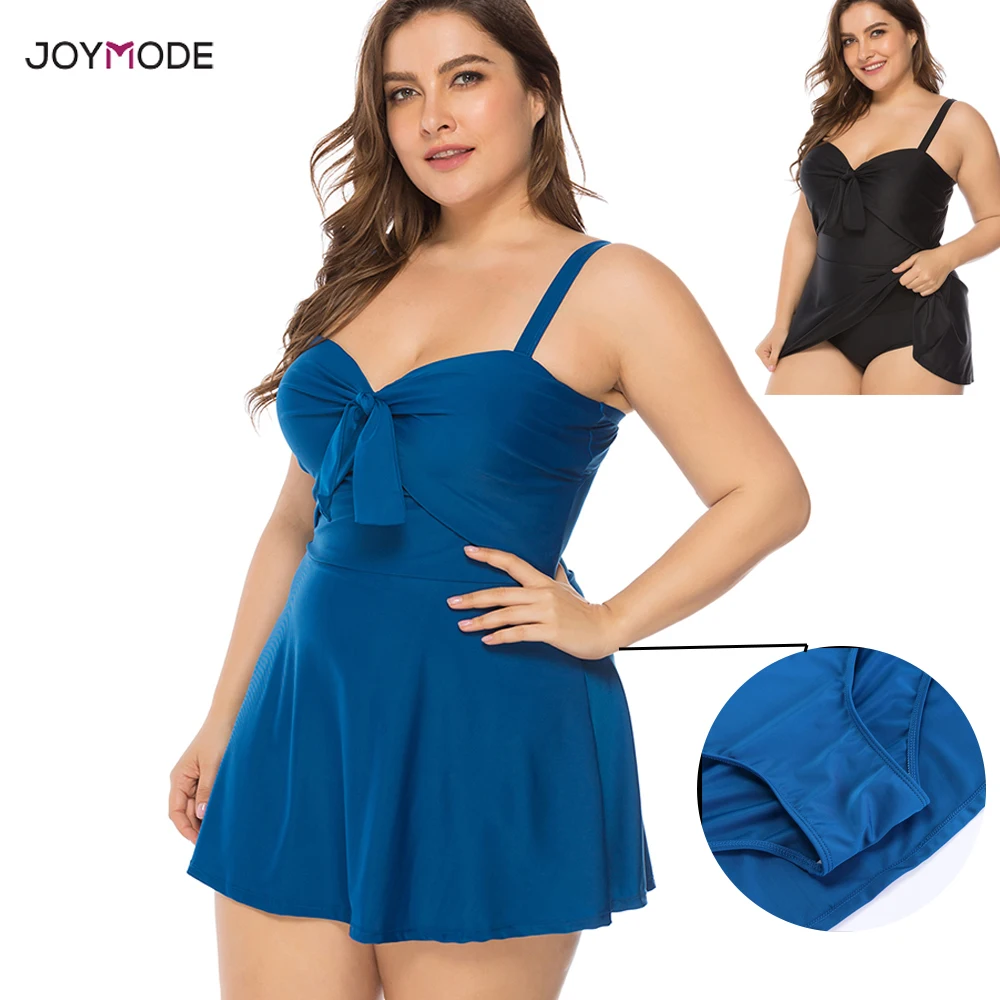 JOYMODE новая однотонная одежда для плавания женский цельный купальник женский купальный костюм монокини с оборками одежда для плавания размера плюс купальный костюм