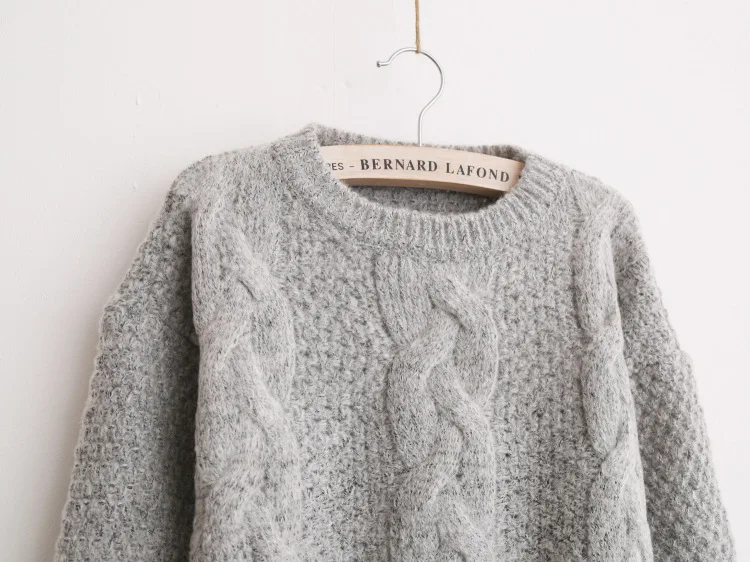 H.SA Winter Warm Sweaters and Twisted Pullovers Women Casual Short Feminino Knitted Sweater Jumpers Cheap Sweaters China sueter
