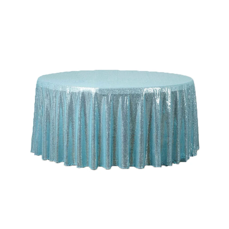 New classical sequin table cloth round silver tablecloths for wedding banquet | Дом и сад