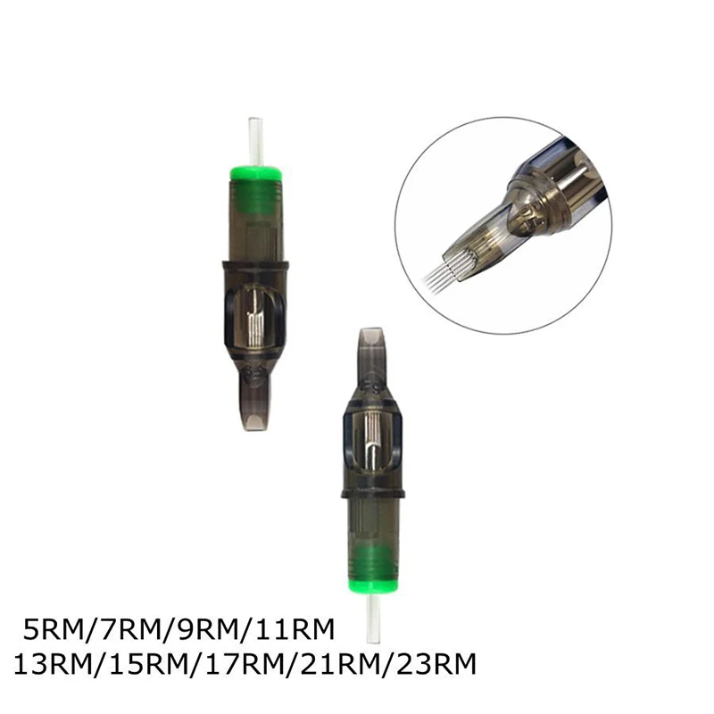 

20 PCS Tattoo Needles Short Handle Cartridge Needle For Eyebrow Tattoo Pen Rotary Machine Liner Permanent