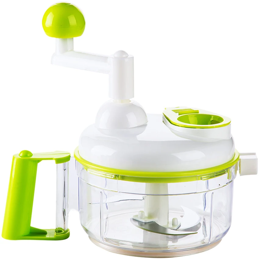 Kitchen Mini Manual Meat Grinder Machine Hand-cranked Garlic Chopping Gadget Vegetable Fruit Twist Shredder Carrot Smash