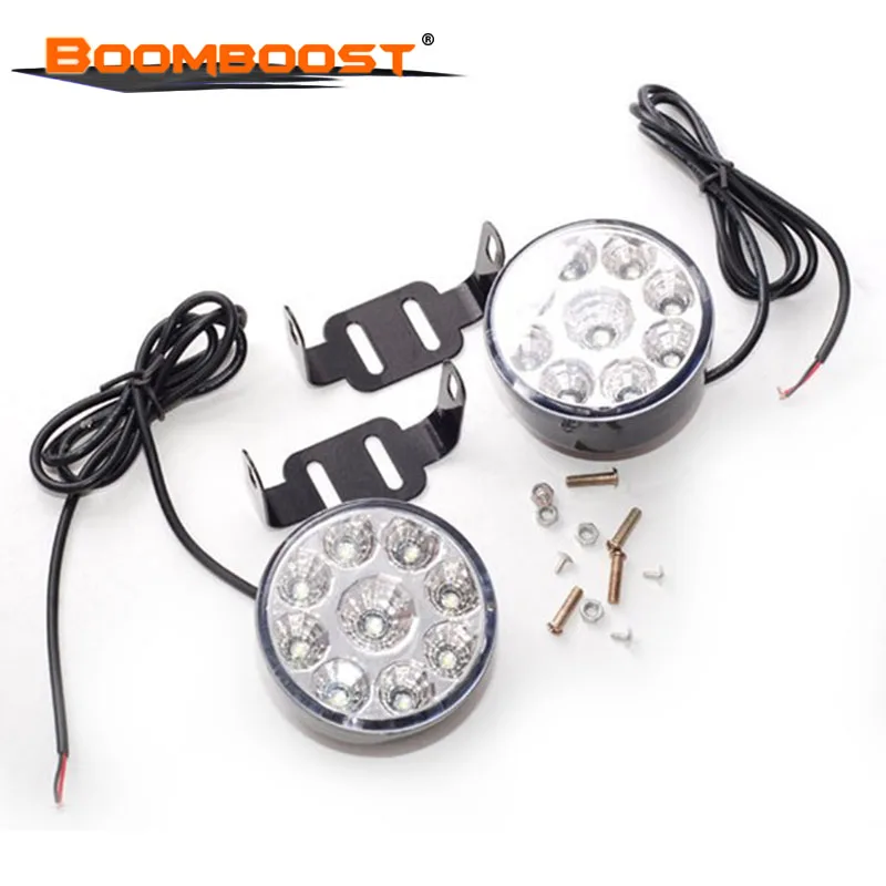 

2pcs 9 LED Car Light LED Running Light LED Fog Light Super Bright White Head Lamp