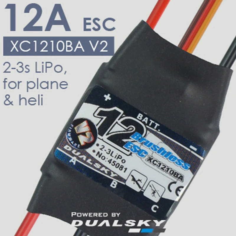 DualSky Xcontroller BA бесщеточный и бесконтактный ESC V2 60A 40A 30A 25A 18A 12A с UBEC для