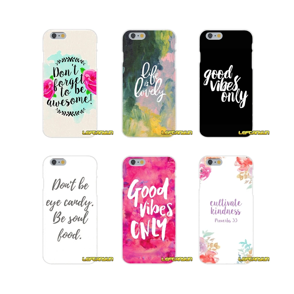 Силиконовый чехол пословица фразу девиз Good Vibes Only для Motorola Moto G LG Spirit G2 G3 мини G4 G5 k4