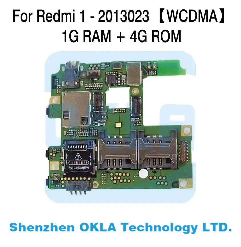 1 шт. для Xiaomi Redmi1 Hongmi Mi1 1G RAM 4G ROM 2013023 WCDMA Материнская плата логическая замена