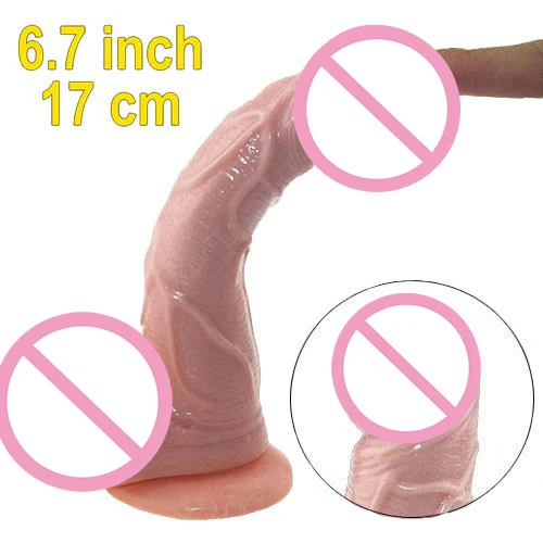 Реалистичный большой фаллоимитатор 7 5 дюймов водонепроницаемый гибкий Пенис с