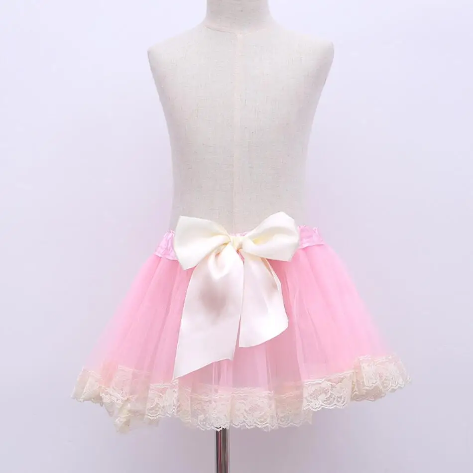 Детская одежда для маленьких девочек детская юбка с бантом розовое бальное