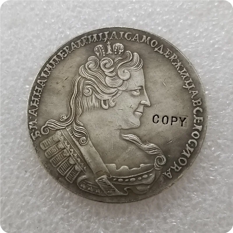 Памятные монеты России 1732 г. копия 1 рубля магнитная медаль | Дом и сад