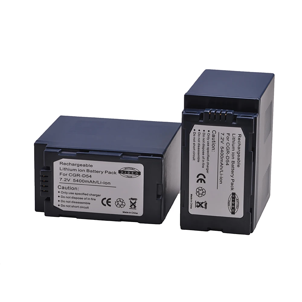 Tectra 5400 мАч 1 шт. CGR D54 CGRD54 батарея для Panasonic CGA AG AC8PJ AC90A HPX250 батарея|Цифровые