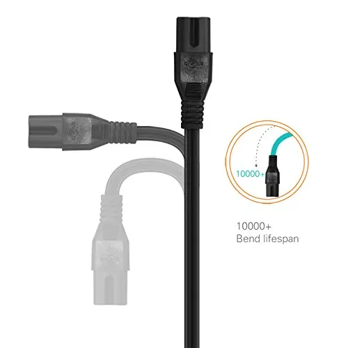 US Plug UL Listed 2 prong Cord Power Cable Lead C7 Figure 8 for Game Consoles Printers Boomboxes | Компьютеры и офис