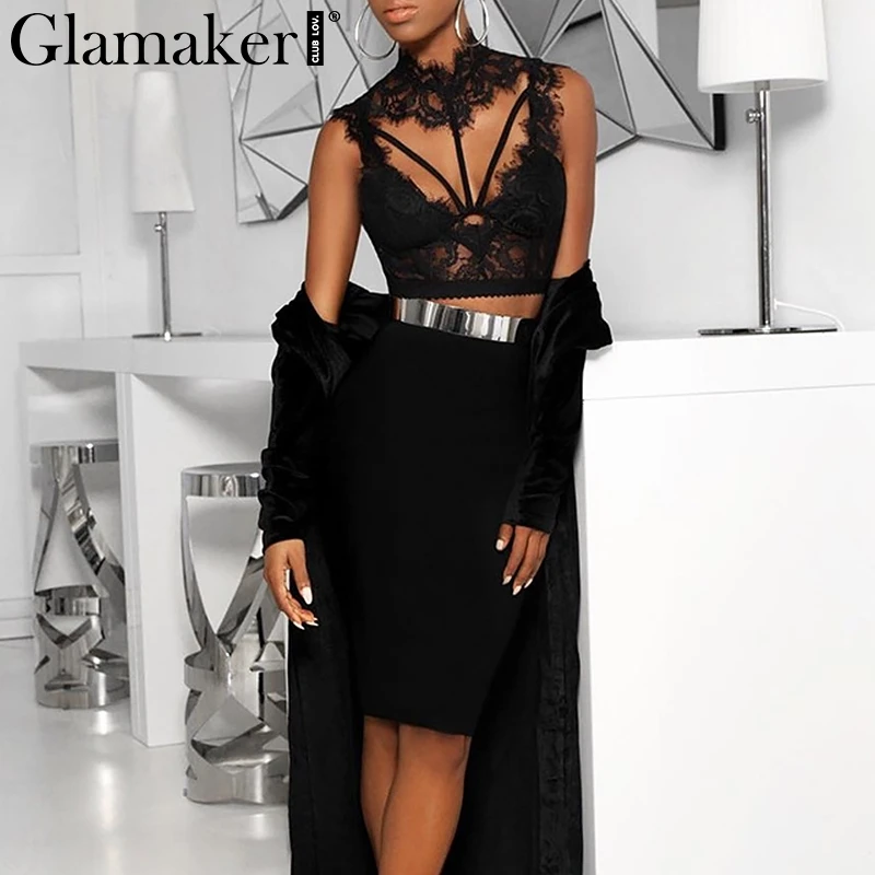 Женский укороченный топ на шнуровке Glamaker летние вечерние топы с открытой спиной