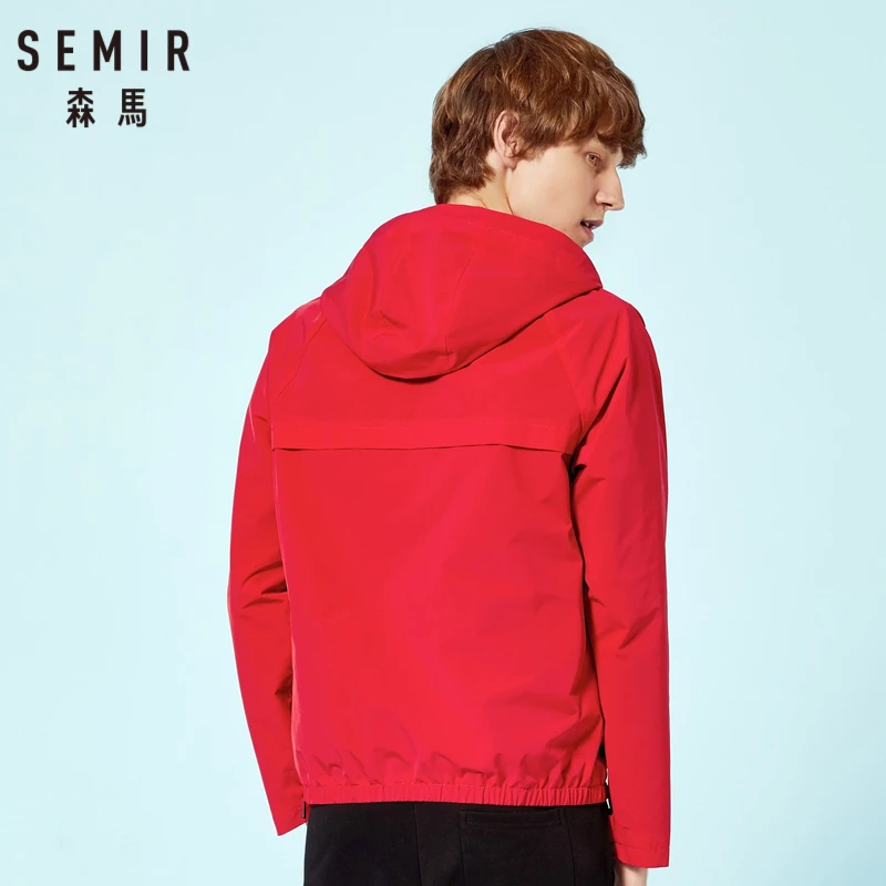 Мужская стеганая куртка с капюшоном SEMIR мужская на молнии шнурке ветровка