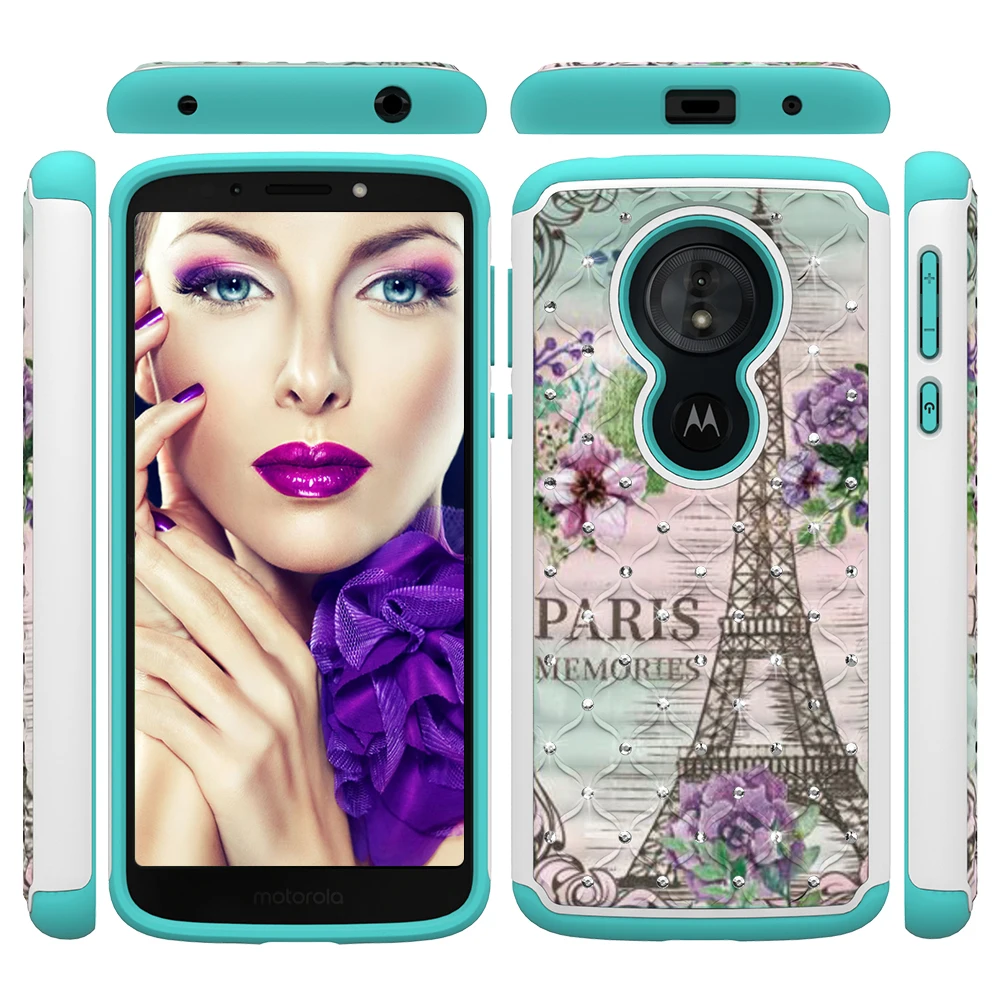 Сверхпрочный чехол для Motorola Moto Z3 E4 E5 G5 G6 G7 играть круиз Bling бабочка цветок силиконовый чехол для Google Pixel 3 XL