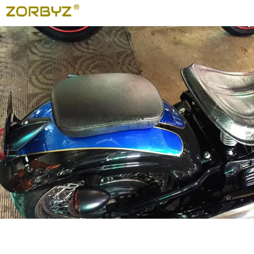 ZORBYZ 1 шт. черная прямоугольная подушка для пассажирского сиденья 8 присоска Harley