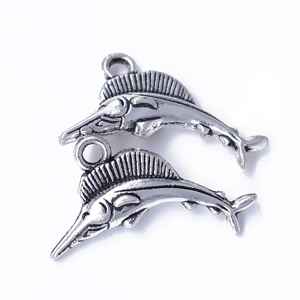 3D металлическая подвеска в виде древней рыбы-парусника Для океан. | Украшения и