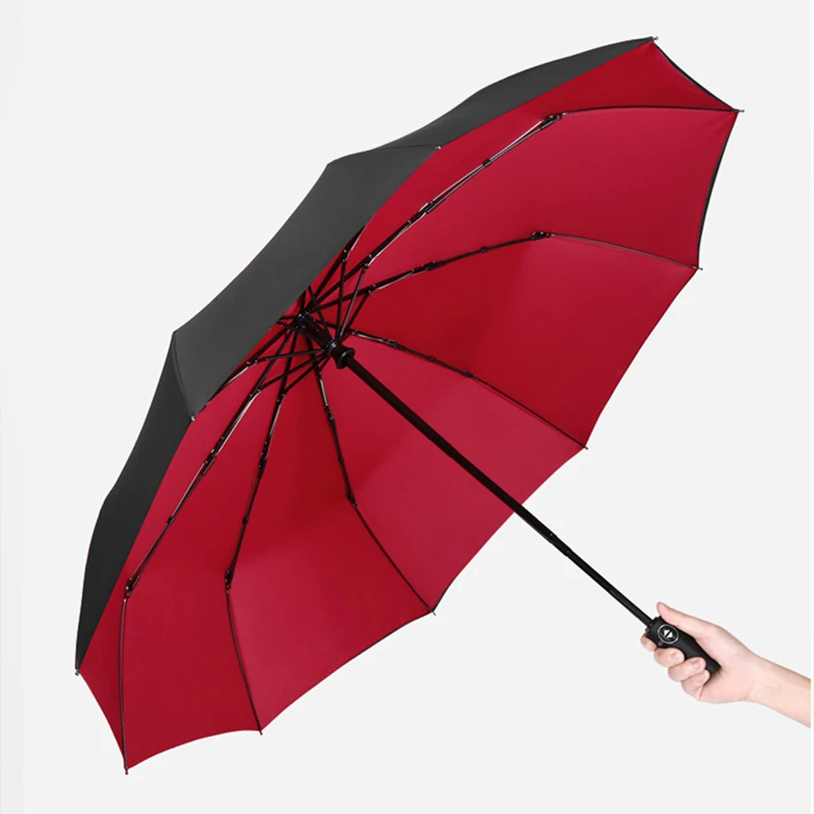 Большой двойной анти-УФ Зонт для защиты от солнца и дождя женщин Floding