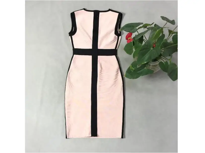 Женское вечернее платье элегантное облегающее с V-образным вырезом в стиле звезд