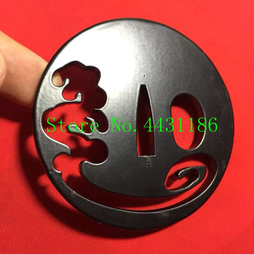 Высококачественный японский самурайский меч фитинг запчасти Tsuba для Katana Iron