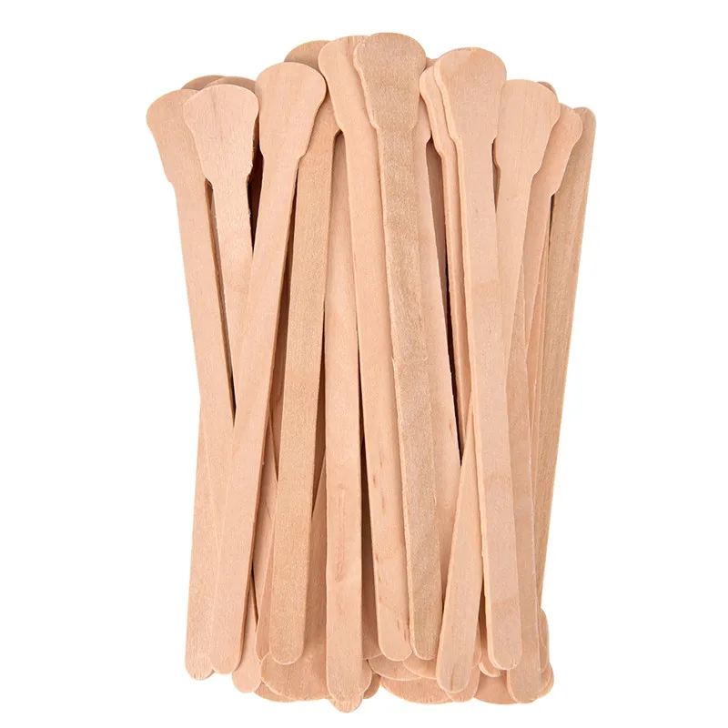 

50Pcs Wooden Waxing Wax Spatula Tongue Disposable Bamboo Sticks Hair Removal Cream Stick For Waxing Body Hair Care