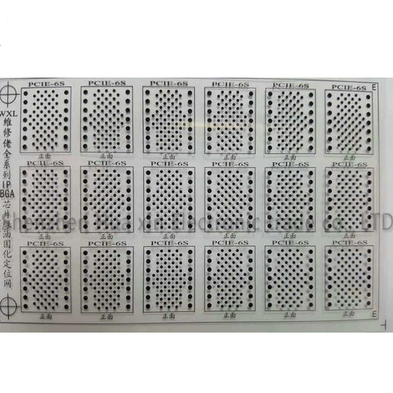 6 шт./компл. трафарет MECHANIC efix IP BGA для ремонта iPhone iPad NAND Flash Power Touch IC Chip Rebaling Logic