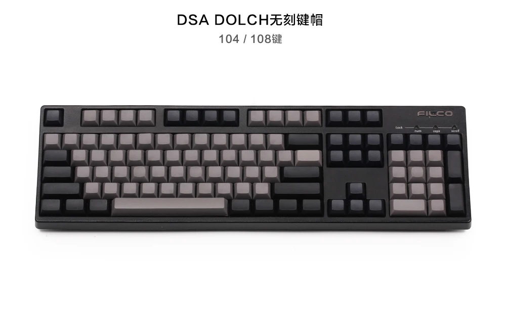 Dsa keycaps пустые печатные 108 толстые pbt для механической клавиатуры Dsa профили ISO ANSI макет