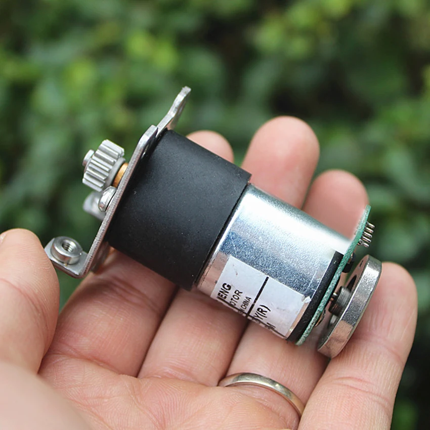 DC Шестерни двигатель с датчиком все металлические 12V ed мотор кодового диска