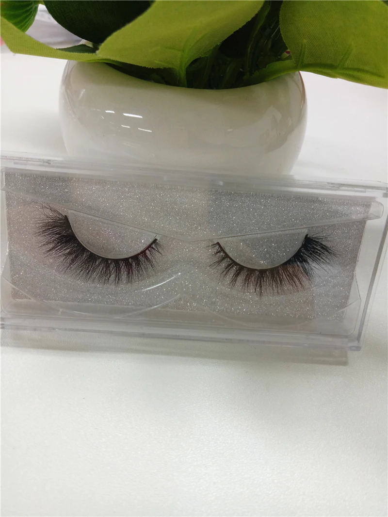 100% ручной работы реального Корейский шелковые волокна Накладные ресницы 1 пар в