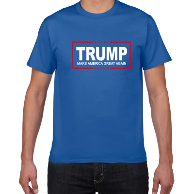 Потрясающие футболки Liberty guns Beer Trump, Забавные футболки для мужчин, хлопок, уличная одежда Trump, Забавные футболки, крутая футболка homme - Цвет: W433 sapphire blue