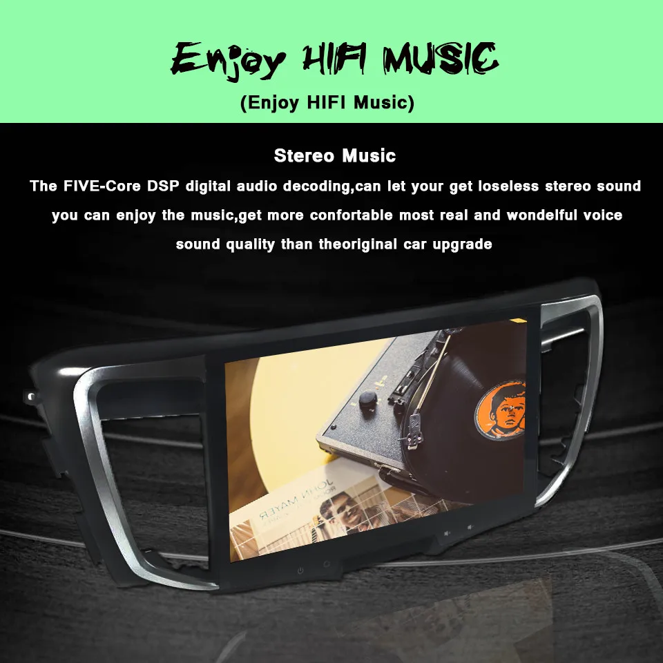 Автомагнитола с GPS четырехъядерным процессором android 7 1 для honda accord 2013 17 Wi Fi 4G bluetooth