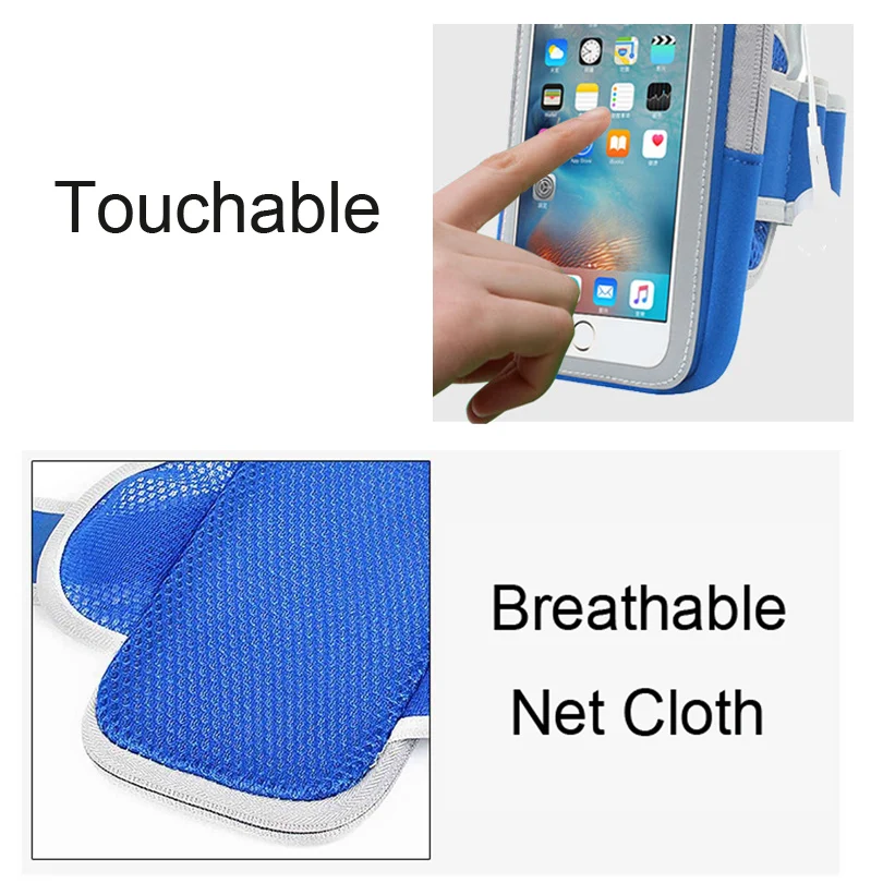 Чехол для телефона с сенсорным экраном 5 дюйма iPhone 4 6 7 plus Samsung Galaxy спортивная сумка