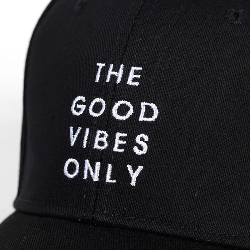 Новинка 2018 бейсболка с надписью GOOD VIBES ONLY Dad для мужчин и женщин хлопковая