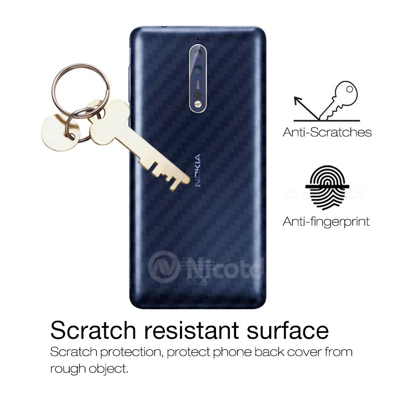 3 шт./лот защитная пленка для телефона Nokia 8 Sirocco 7 Plus защита экрана из углеродного