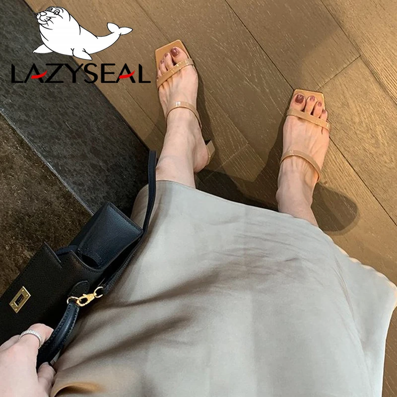 LazySeal/Вьетнамки женская обувь Новая летняя на высоком каблуке женские шлепанцы