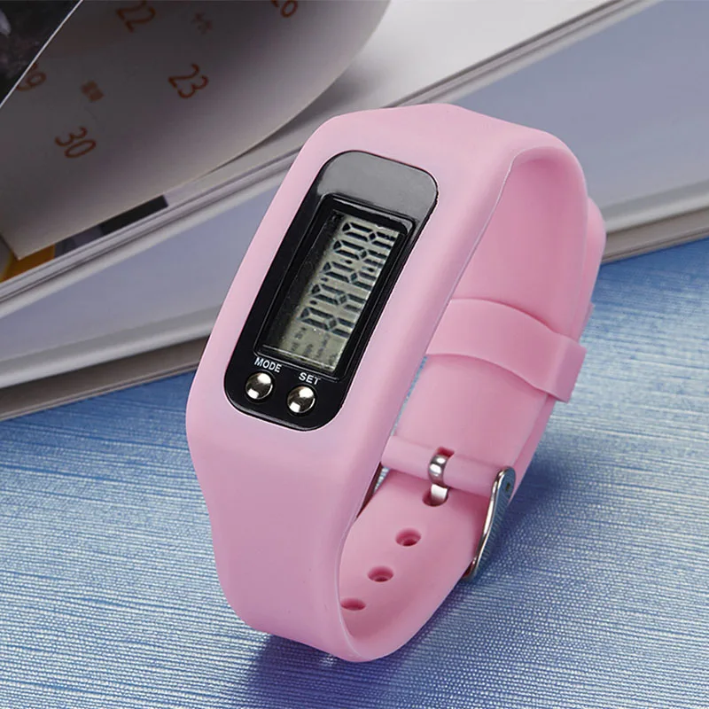 Цифровой шагомер с ЖК дисплеем Шаг ходьба расстояние счетчик калорий спортивные