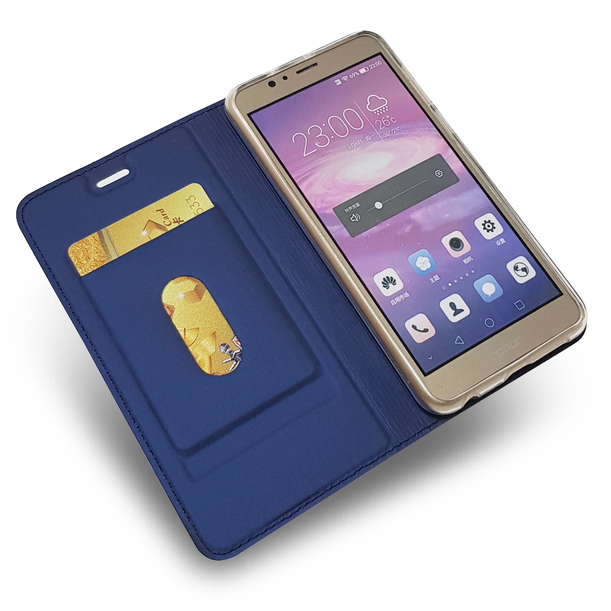 Для huawei Honor 9 8 чехол из искусственной кожи чехол черный флип ультратонкий Силиконовый ТПУ с отделением для карт для huawei Honor9 Honor8