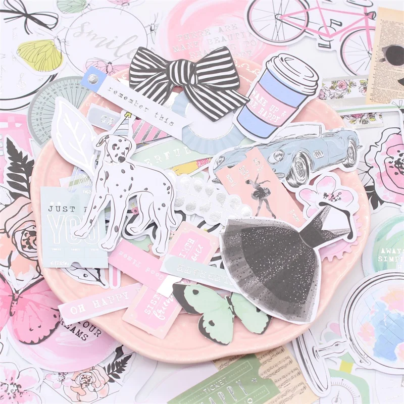 KSCRAFT 120 шт. замечательный день красочные Cardstock высечки для Скрапбукинг счастливый
