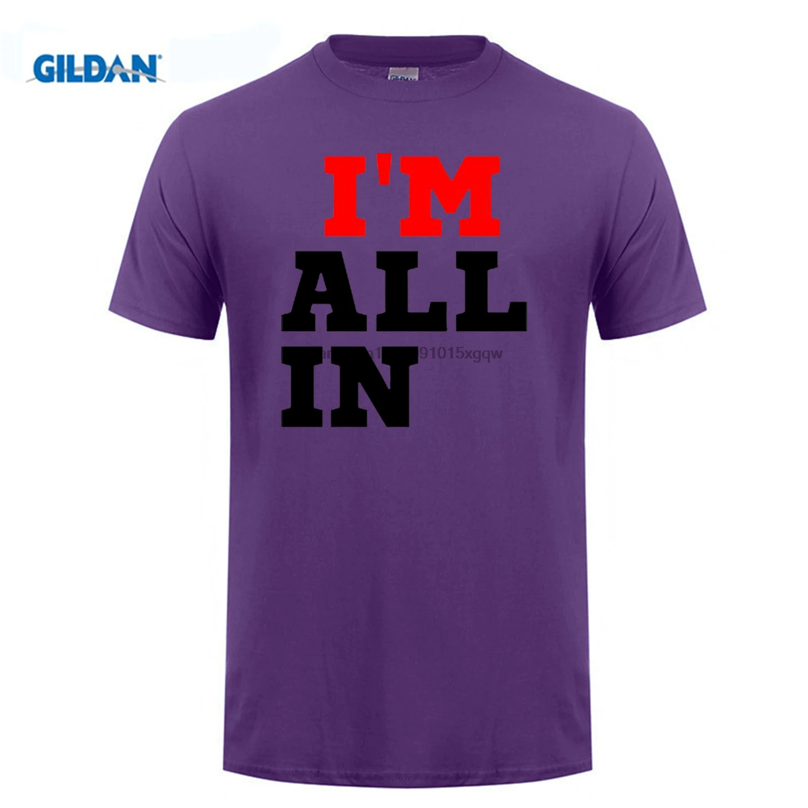 Одежда GILDAN I'm All In Texas Hold Em Poker Cards Las Vegas синяя футболка семейная хипстерская из