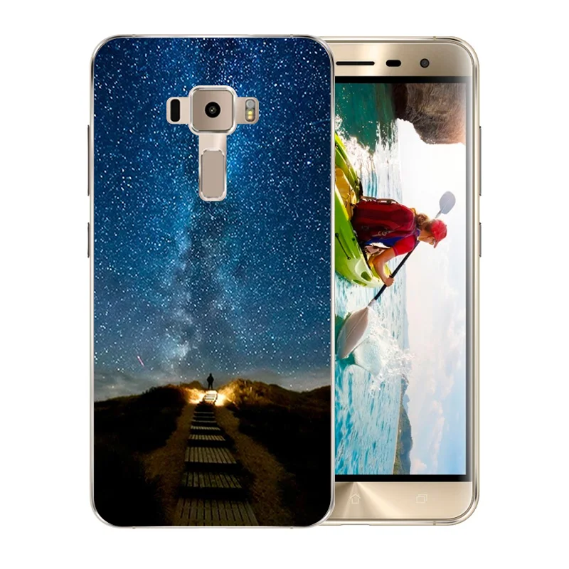 Phone Cases For Asus ZenFone 3 ZE520KL Soft Silicone Night Sky Pattern Back Cover for KL / ZE 520 Zenfone Coque |