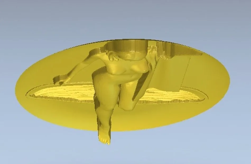 3d модель рельef для ЧПУ в формате STL panno_girl_from_bathrom | Инструменты