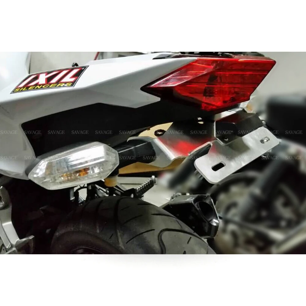 Держатель номерного знака Светодиодная лампа для KAWASAKI Z250 Z300 NINJA 250/300 EX250 2013 2017