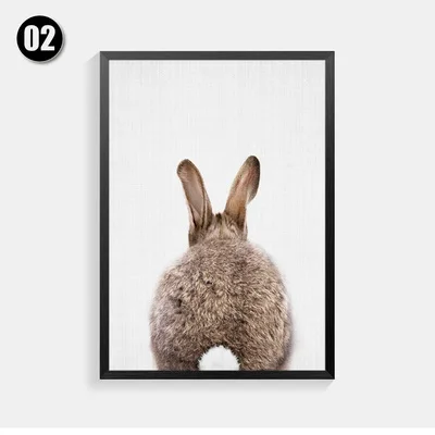 OKHOTCN Kawaii животные кролик коала Орел искусство печать плакат для детской стены