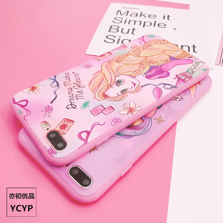 Для iphone XS Max милый Cardcaptor Sakura задний Чехол+ пленка для экрана из закаленного стекла, Девушка Мягкий чехол для iphone X XR 6 7 8plus